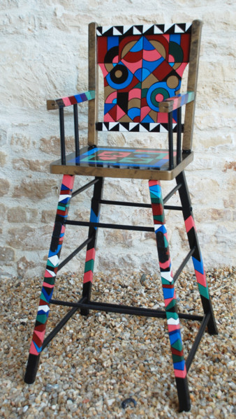 Peinture intitulée "chaise-de-sonia-1.j…" par Géraldine Satish, Œuvre d'art originale