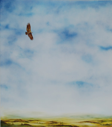 Peinture intitulée "la-chasse.jpg" par Géraldine Satish, Œuvre d'art originale