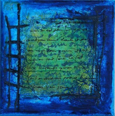 Painting titled "maison act1sc7" by Géraldine Entiope, Original Artwork