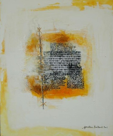 Painting titled "PAGE 5" by Géraldine Entiope, Original Artwork