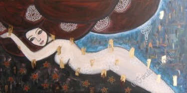 Peinture intitulée "Lady Dream" par Géraldine Hary, Œuvre d'art originale