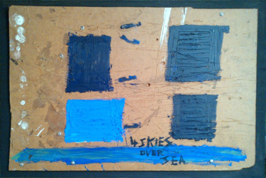 Painting titled "Four Skies Over Sea" by Gerald Shepherd F.F.P.S., Original Artwork, Other