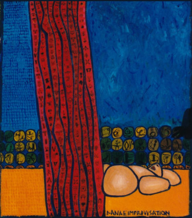 Painting titled "Danae Improvisation" by Gerald Shepherd F.F.P.S., Original Artwork, Acrylic