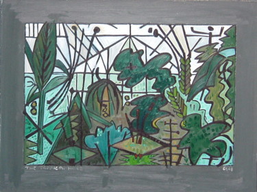 Painting titled "The Tropical House" by Gerald Shepherd F.F.P.S., Original Artwork, Oil