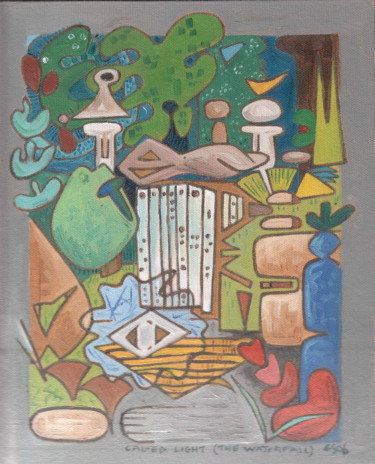 Malerei mit dem Titel "Caged Light (The Wa…" von Gerald Shepherd F.F.P.S., Original-Kunstwerk, Öl