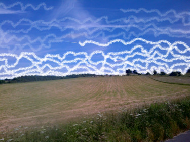 Digital Arts titled "Sky Line Mapping" by Gerald Shepherd F.F.P.S., Original Artwork, Digital Painting