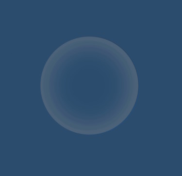 Цифровое искусство под названием "Blue Circle On Blue…" - Gerald Shepherd F.F.P.S., Подлинное произведение искусства, Цифров…