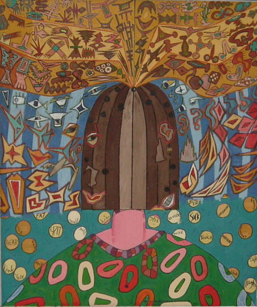 Peinture intitulée "Transmigratory Feat…" par Gerald Shepherd F.F.P.S., Œuvre d'art originale, Huile