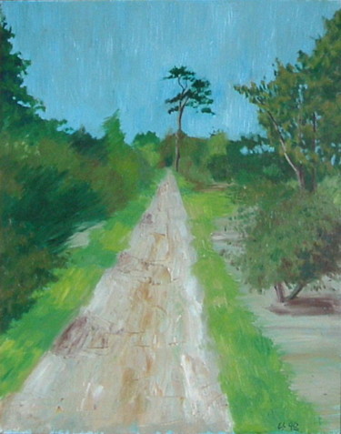 Картина под названием "Woodland Ride*" - Gerald Shepherd F.F.P.S., Подлинное произведение искусства, Масло
