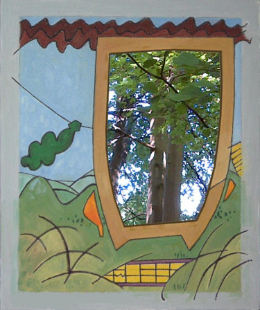 Collages intitulée "Tree In A Painting" par Gerald Shepherd F.F.P.S., Œuvre d'art originale, Photos