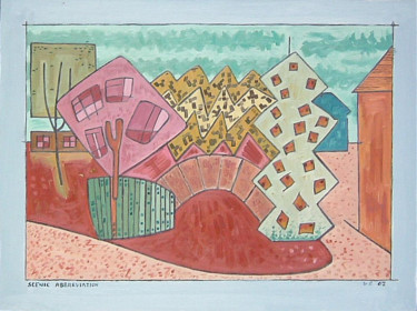 Peinture intitulée "Scenic Abbreviation" par Gerald Shepherd F.F.P.S., Œuvre d'art originale, Huile