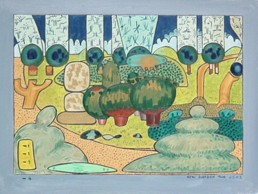 Painting titled "New Garden Two" by Gerald Shepherd F.F.P.S., Original Artwork, Oil