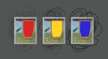 "Red, Yellow, Blue" başlıklı Dijital Sanat Gerald Shepherd F.F.P.S. tarafından, Orijinal sanat, Dijital Resim