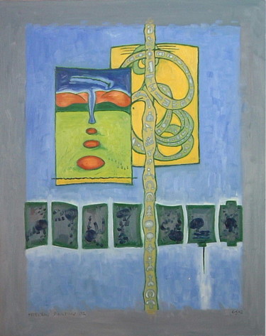 Peinture intitulée "Mystery Painting 02" par Gerald Shepherd F.F.P.S., Œuvre d'art originale, Huile