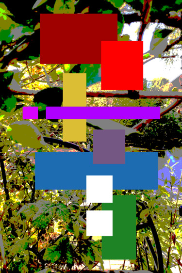 Arts numériques intitulée "Descending Colour S…" par Gerald Shepherd F.F.P.S., Œuvre d'art originale, Peinture numérique