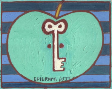 "Epigram" başlıklı Tablo Gerald Shepherd F.F.P.S. tarafından, Orijinal sanat, Petrol