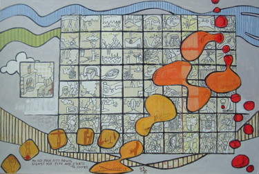 Dessin intitulée "The Old Man Sits Do…" par Gerald Shepherd F.F.P.S., Œuvre d'art originale, Crayon