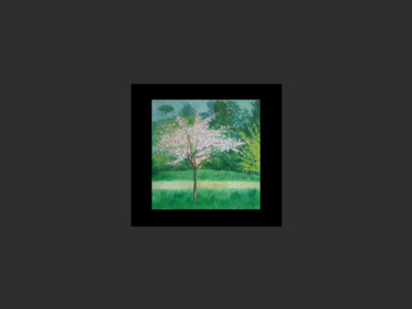 Digitale Kunst getiteld "The Cherry Tree 1" door Gerald Shepherd F.F.P.S., Origineel Kunstwerk, Digitaal Schilderwerk
