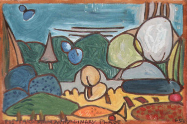 Peinture intitulée "Postcard From An Im…" par Gerald Shepherd F.F.P.S., Œuvre d'art originale, Huile