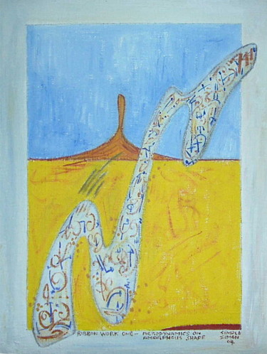 Schilderij getiteld "Strand" door Gerald Shepherd F.F.P.S., Origineel Kunstwerk, Acryl