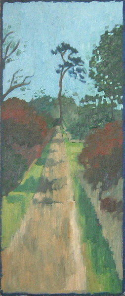 Painting titled "Woodland Ride" by Gerald Shepherd F.F.P.S., Original Artwork, Oil