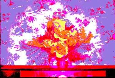 Grafika cyfrowa / sztuka generowana cyfrowo zatytułowany „Artificial Flowers” autorstwa Gerald Shepherd F.F.P.S., Oryginalna…