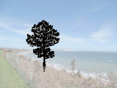Цифровое искусство под названием "Seaside Tree" - Gerald Shepherd F.F.P.S., Подлинное произведение искусства, 2D Цифровая Ра…