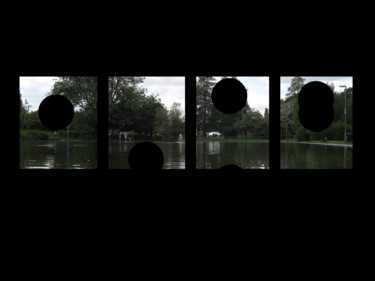 Arts numériques intitulée "Black Head Sequence" par Gerald Shepherd F.F.P.S., Œuvre d'art originale, Photo montage