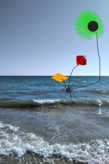 Arte digital titulada "Sea Sculpture" por Gerald Shepherd F.F.P.S., Obra de arte original, Trabajo Digital 2D