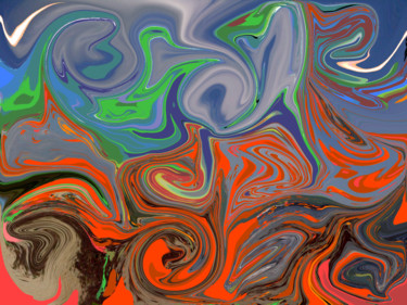 Digital Arts titled "Violent Spring" by Gerald Shepherd F.F.P.S., Original Artwork, Digital Painting