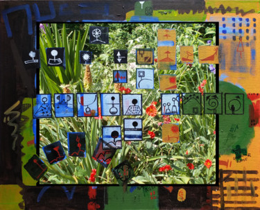 Arte digitale intitolato "Encapsulated Garden" da Gerald Shepherd F.F.P.S., Opera d'arte originale, Fotomontaggio