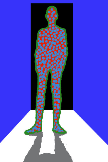 Digitale Kunst mit dem Titel "The Chimera Thinks…" von Gerald Shepherd F.F.P.S., Original-Kunstwerk, Digitale Malerei
