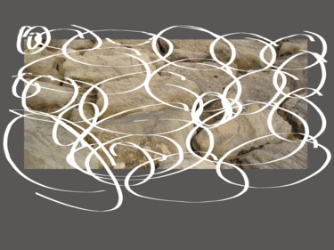 Arte digitale intitolato "Scribble Stones" da Gerald Shepherd F.F.P.S., Opera d'arte originale, Lavoro digitale 2D