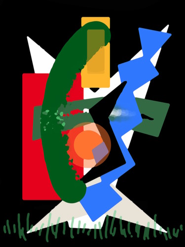Arts numériques intitulée "Playing With Poppy" par Gerald Shepherd F.F.P.S., Œuvre d'art originale, Peinture numérique