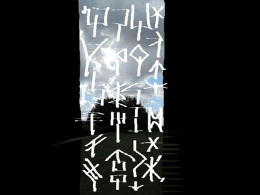 Digitale Kunst mit dem Titel "The Sky Talks" von Gerald Shepherd F.F.P.S., Original-Kunstwerk, 2D digitale Arbeit