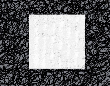 Digitale Kunst mit dem Titel "White On Black" von Gerald Shepherd F.F.P.S., Original-Kunstwerk, Digitale Malerei