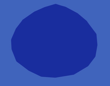 Digitale Kunst mit dem Titel "Blue On Blue" von Gerald Shepherd F.F.P.S., Original-Kunstwerk, Digitale Malerei