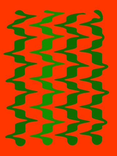 Arts numériques intitulée "Attacked Lines Vari…" par Gerald Shepherd F.F.P.S., Œuvre d'art originale, Peinture numérique