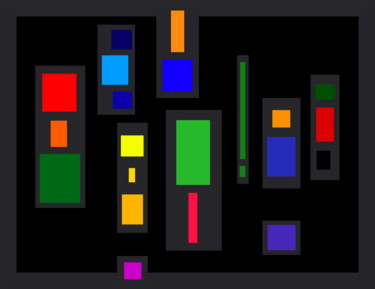 Arts numériques intitulée "Encapsulated Colours" par Gerald Shepherd F.F.P.S., Œuvre d'art originale, Peinture numérique