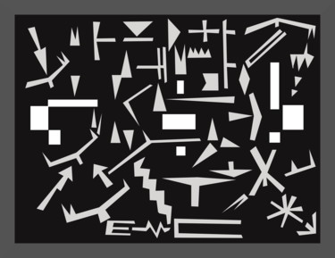 Цифровое искусство под названием "Continued Squares" - Gerald Shepherd F.F.P.S., Подлинное произведение искусства, Цифровая…