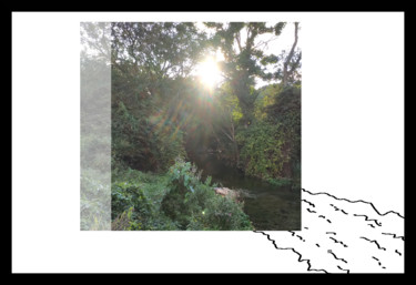 Digitale Kunst getiteld "The River In Sunlig…" door Gerald Shepherd F.F.P.S., Origineel Kunstwerk, 2D Digital Work