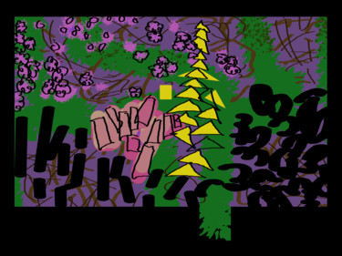 Arts numériques intitulée "The Wild Garden" par Gerald Shepherd F.F.P.S., Œuvre d'art originale, Peinture numérique