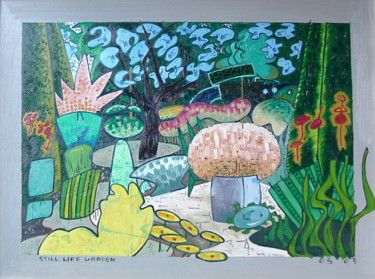 Painting titled "Still Life Garden 2" by Gerald Shepherd F.F.P.S., Original Artwork, Oil