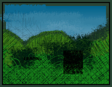 Landscape Experiment* Digitale Künste mit dem Titel "Landscape Experimen…" von Gerald Shepherd, Original-Kunstwerk, Digitale Malerei