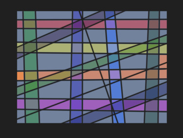 Arts numériques intitulée "Overlaps" par Gerald Shepherd F.F.P.S., Œuvre d'art originale, Peinture numérique