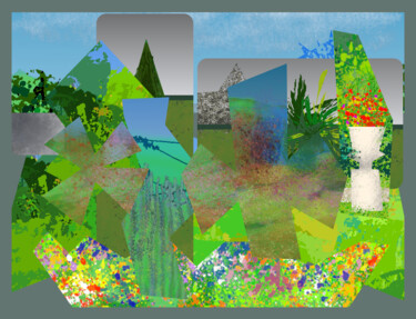 Arte digitale intitolato "Landscape Collage" da Gerald Shepherd F.F.P.S., Opera d'arte originale, Pittura digitale