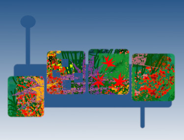 Digital Arts titled "Flower Colour Seque…" by Gerald Shepherd F.F.P.S., Original Artwork, Digital Painting