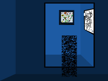 Цифровое искусство под названием "Reflected Room" - Gerald Shepherd F.F.P.S., Подлинное произведение искусства, Цифровая жив…