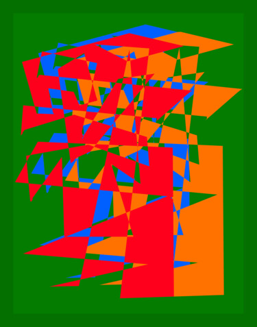 Arts numériques intitulée "Accidental Interplay" par Gerald Shepherd F.F.P.S., Œuvre d'art originale, Peinture numérique