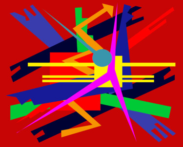 Arte digitale intitolato "Superimposition Nine" da Gerald Shepherd F.F.P.S., Opera d'arte originale, Pittura digitale